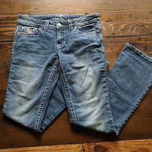 Paisley Sky | Embroidered Boot Cut Jeans